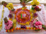 Flower and Rangoli Decoration 